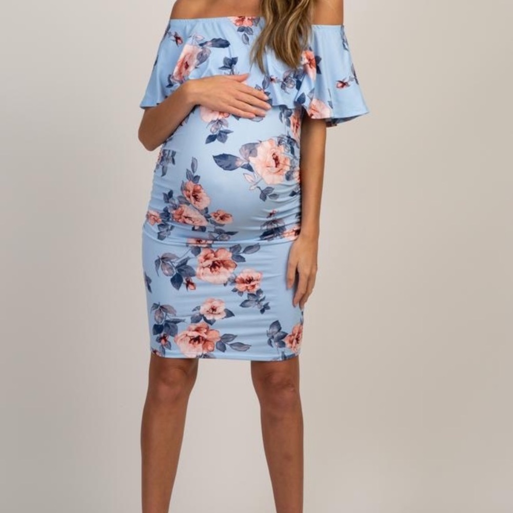 Blue Maternity Dress